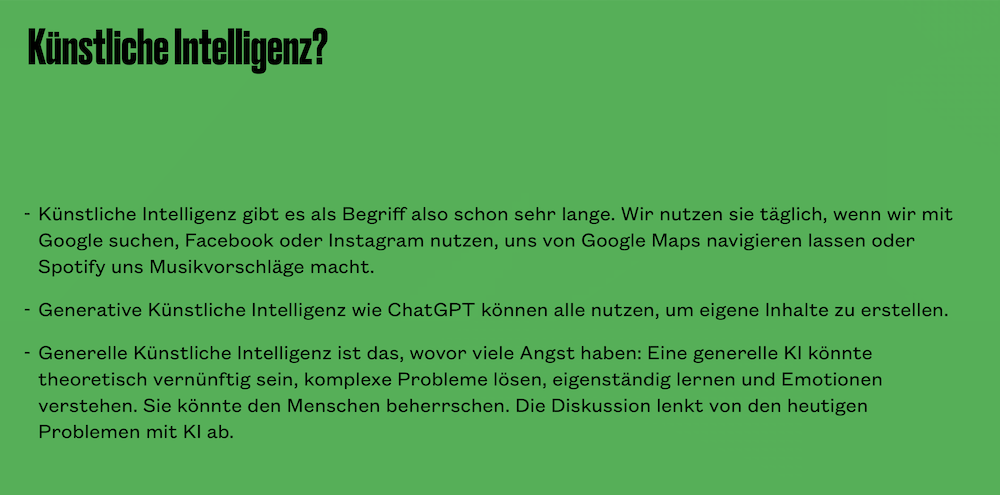 Einführungskurs KI